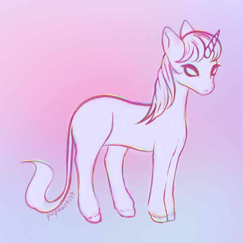 unicorn stylized