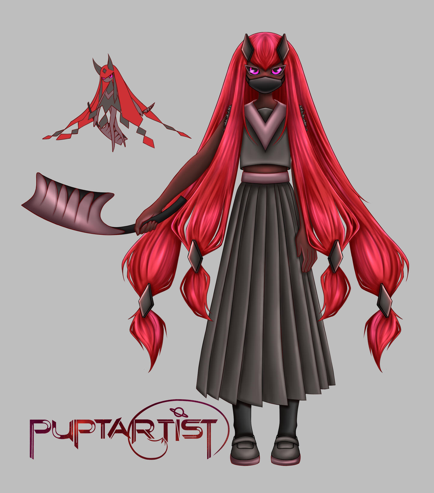Splatterina gijinka design from Palworld 2026 Splatterina gijinka design from Palworld 2026