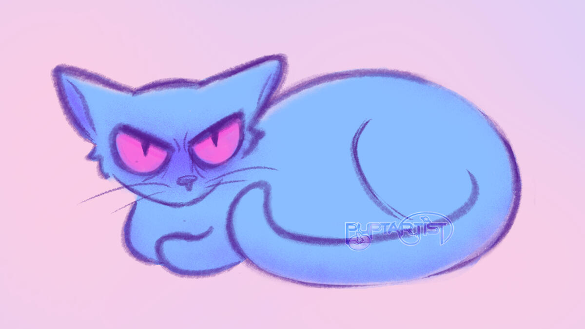 teenage cat stylized teenage cat stylized