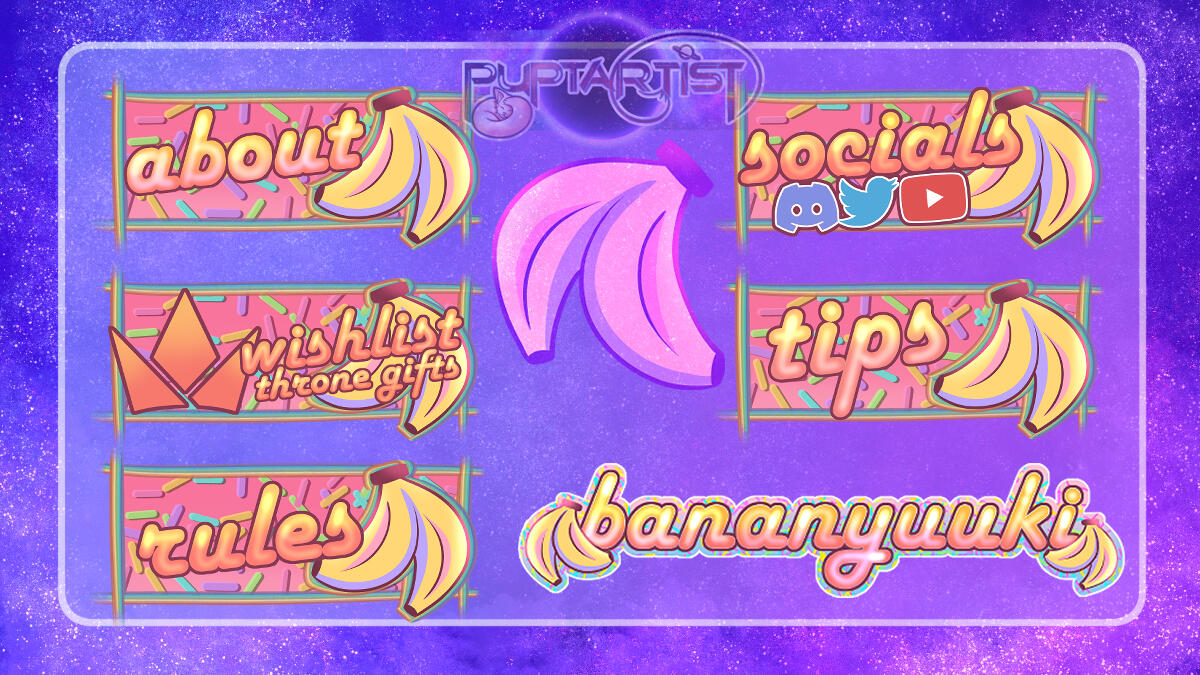 Twitch Panels for @bananyuuki